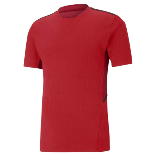 Classic Red Soccer Jersey with a Clean, Minimalist Design
